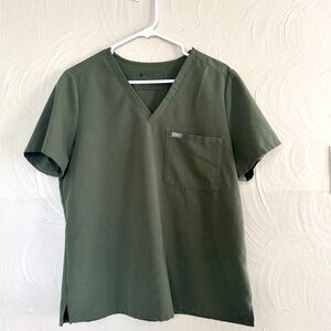 Figs Moss Catarina One-Pocket Scrub Top